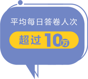 平均每日答卷人次超过10万